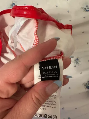 SheIn red crop top thumbnail 2