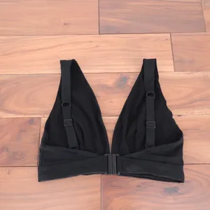 ASOS DESIGN Black‎ Plunge V Neck Bikini Top Bra Swimwear Size US 12 thumbnail 4