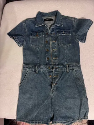 Lioness denim Jean romper NWOT thumbnail 1