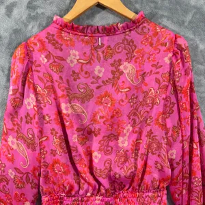 MISA Los Angeles Lorena Mini Dress Careyes Floral Print Size Medium thumbnail 7