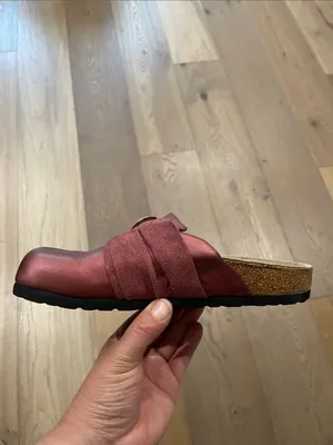 Birkenstock Tatami Tatum Burgundy Clogs Heart Buckle Slip On Women’s Sz 36 (5US) thumbnail 11