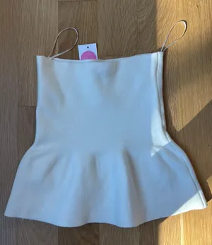 Honey Strapless Top White thumbnail 1