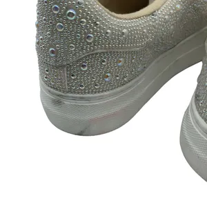 Betsey Johnson Sidny Pearl Sneakers Lace Up White 6.5 thumbnail 9