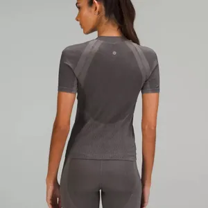 Lululemon Seamless Training Short Sleeve Gull Grey thumbnail 3