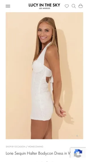 Sequin Bodycon Halter Dress thumbnail 2