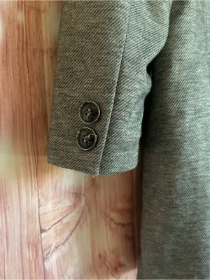 The Limited Gray Stretch Knit 3/4 Sleeve Single Button Blazer Size M thumbnail 11