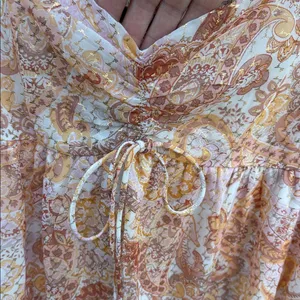 NWT Lulus Radiant Suggestion Paisley Babydoll Dress Size Large thumbnail 9
