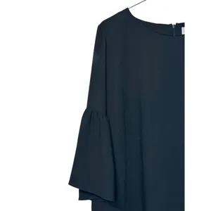 Amanda Uprichard Women Dress Shift Bell Sleeve Round NeckZip Back Black‎ Large thumbnail 3