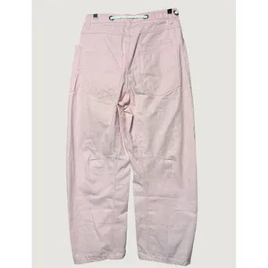 Unbranded Hickory Stripe Pants Women 31 Pink Good Patchwork Utility Splatter thumbnail 2