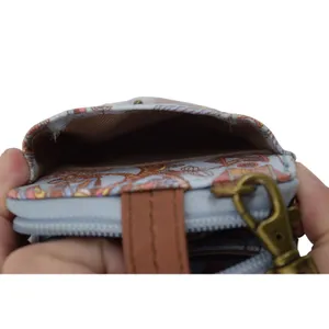 Sakroots Artist Circle Crossbody/Wallet Women Small‎ Blue/Owl Floral Print Boho thumbnail 8