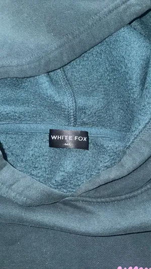 White Fox Hoodie dark green thumbnail 3