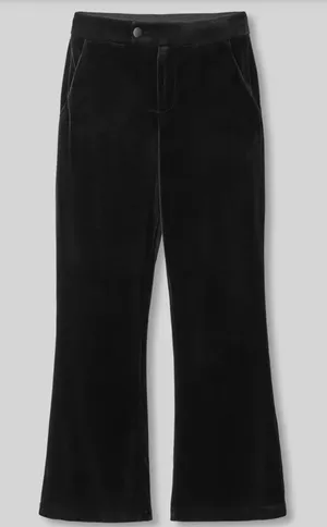 UNIVERSAL STANDARD NWT Farrah Velvet Flare Pants Womens 16 Black Bootcut Holiday thumbnail 1
