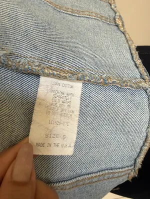 Vintage Kory Intl Blue Denim Vest Small Cropped Zip Front Y2K Grunge Made in USA thumbnail 8