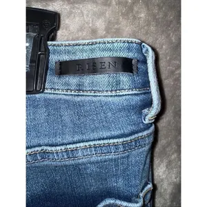 Risen Jeans Dark Wash Distressed Wide Leg Raw Hem 9/29 #776 thumbnail 5
