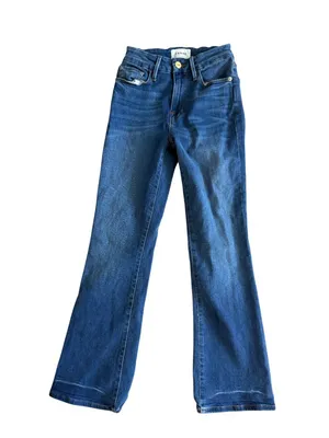 FRAME Le Crop Mini Boot Leg Denim Jeans Size 24 thumbnail 8