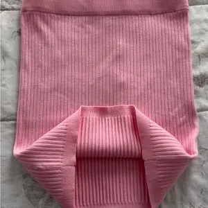 NWT Meshki CeCe Pink Ribbed Knit Mini Skirt, size M Barbiecore boho Y2K ballet thumbnail 9