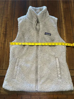 Patagonia Los Gatos Fleece Vest Women’s Medium Gray Full Zip Size M thumbnail 7
