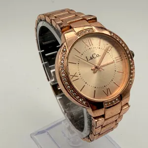 Elegant L&Co. Timepieces Women's Rose Gold Dress Watch, Working thumbnail 2