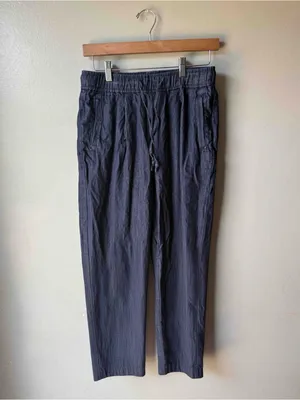 Old Navy Women’s Small Dark Wash Chambray Drawstring Pants thumbnail 2