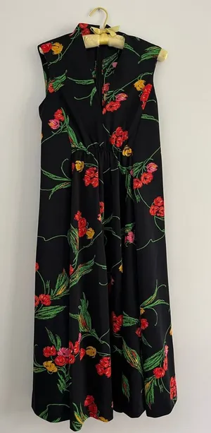 Vintage Floral Midi Dress thumbnail 1