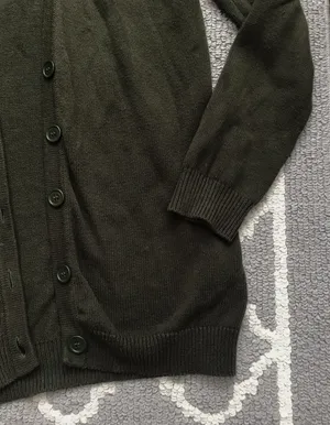 Forever21 Dark Green Long Cardigan Sweater Top thumbnail 5