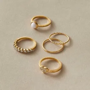 3/$30 💛 Dainty Ring Set Gold thumbnail 3