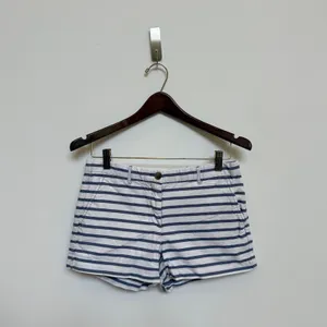 Gap‎ Blue White Striped Shorts Size 0 Nautical Coastal Preppy Summer thumbnail 2