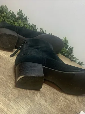 UGG Black Suede Ankle Boots Bandera Ladies Size 8.5 Western thumbnail 3