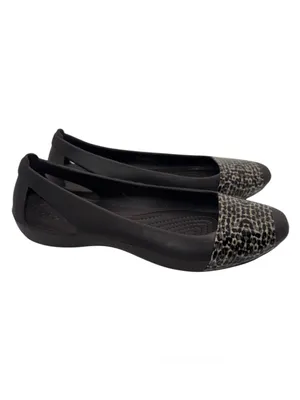 Crocs Sienna Ballet Flats Shoes Brown Slip On Women’s 6 thumbnail 2