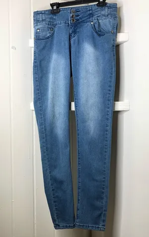 Paris Fashion Jeans Size 7 Light Medium Wash Denim thumbnail 1