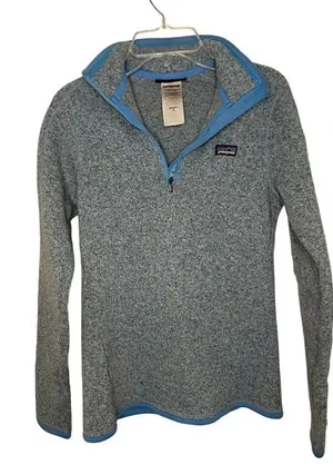 Women’s Blue Patagonia Jacket 1/4 Zip Pullover Size XS thumbnail 1