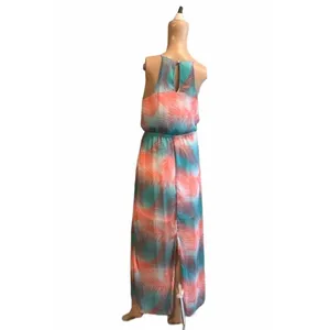 No Boundaries Tropical Palm Print Halter Maxi Dress-size Medium thumbnail 8