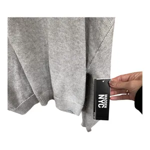 NWT Madden NYC Women's Sweater with Heart Detail - Gray thumbnail 4