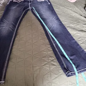 Grace in LA Bootcut Jeans Size 31 Dark Wash Embroidered Bling Western Y2K Boho thumbnail 9