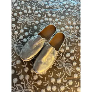 UGG Luci metallic leather mule slip-ons in‎ silver women's 10 thumbnail 2