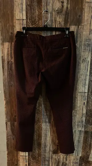 Ann Taylor Ann Klein Women's Trousers Dark Purple Ann Klein waist 15 inches inseam 24 rise10 purple thumbnail 5