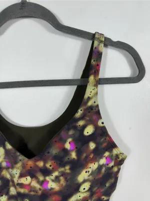 Lululemon Align‎ Tank Top Soft Focus Splatter Green Multi Size 10 Built-In Bra thumbnail 6