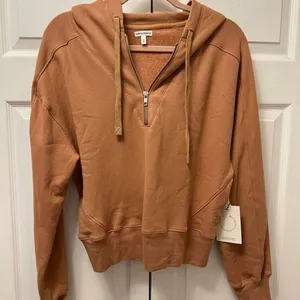Revolve WELL BEING BEING‎ WELL size small Avalon half zip hoodie organic cotton thumbnail 2