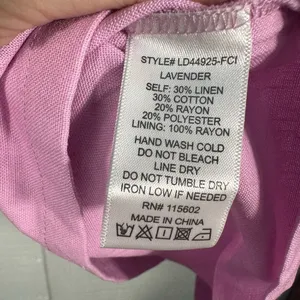 Lush Clothing Lavender Puff Sleeve Smocked Front Dress Size Medium NWT thumbnail 7