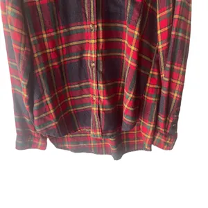 American Eagle Women's Size Small Amazingly‎ Soft Red Plaid Flannel Button Up thumbnail 3