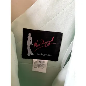 Mac Duggal Pistachio Green Satin Ruffled Maxi Dress 67815 Size 6 Sleeveless thumbnail 6