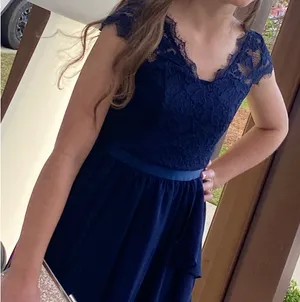 Navy blue formal dress Size XS thumbnail 1