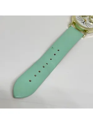 Super Cute Cat women’s watch gold tone case 36mm quartz leather running thumbnail 4
