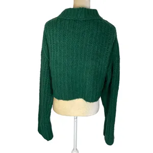 Free People Green and Pink Patterned Sweater thumbnail 5