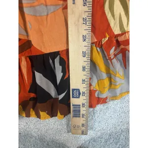 free destination tiered smocked floral tropical‎ dress tie straps xs thumbnail 7