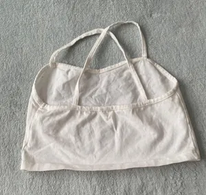 Brandy Melville White Cropped Tank thumbnail 4