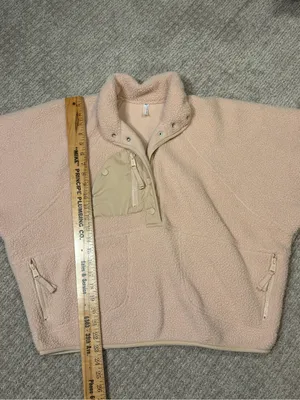 Free People Movement Hit The Slopes Fleece Jacket size small in light pink thumbnail 4