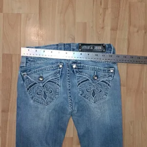 Rock Revival Womens Size 25 Sasha Boot Jeans Denim Embroidered Bling Distressed thumbnail 4