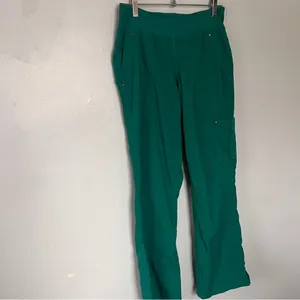 Healing Hands Women's Green Scrub Pants Small thumbnail 2