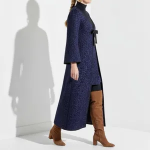 HILL HOUSE Lou Lou Wool-Blend Metallic Tweed Jacket, Midnight, XS thumbnail 3